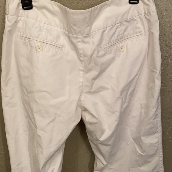 White stretch bootcut pants - Picture 4 of 5
